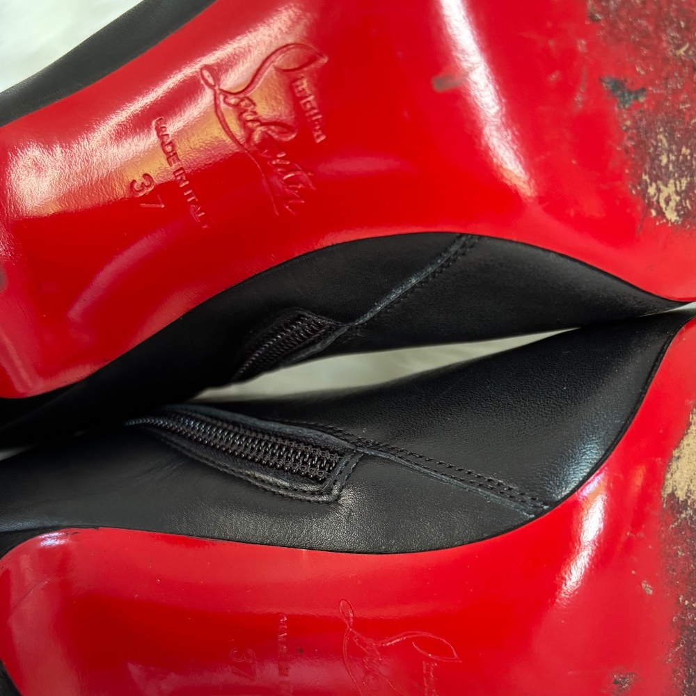 Christian Louboutin Kate Botta 85 mm Boots Black 37 - Picture 6 of 16